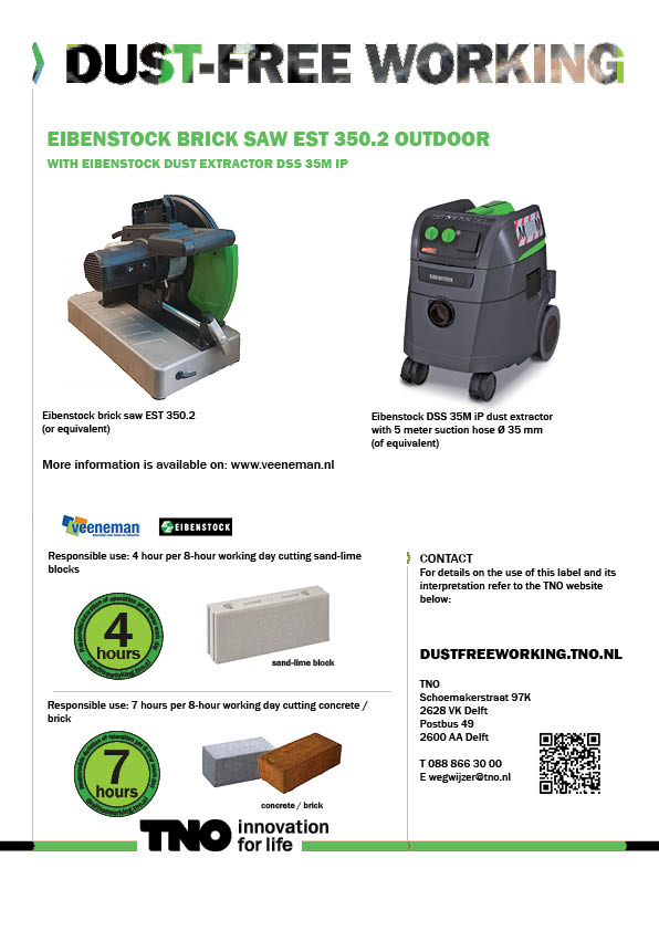 Eibenstock steenzaagmachine EST 350.2 met DSS 35M iP stofzuiger