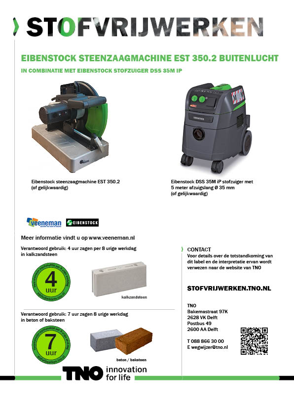 Eibenstock steenzaagmachine EST 350.2 met DSS 35M iP stofzuiger