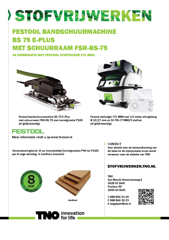 Festool Bandschuurmachine BS 75 E-Plus met schuurraam