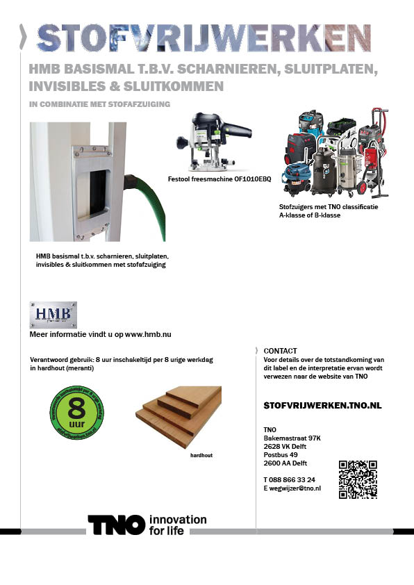 HMB Basismal t.b.v. scharnieren, sluitplaten, invisibles en slui
