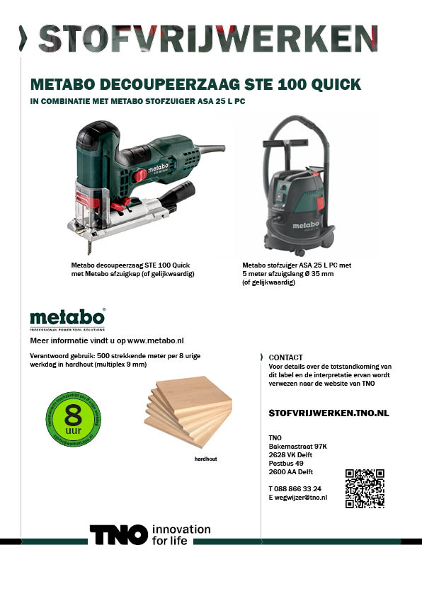 Metabo decoupeerzaag STE 100 Quick met Metabo st