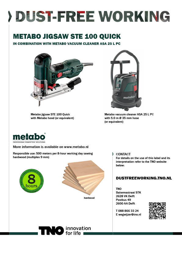 Metabo decoupeerzaag STE 100 Quick met Metabo st
