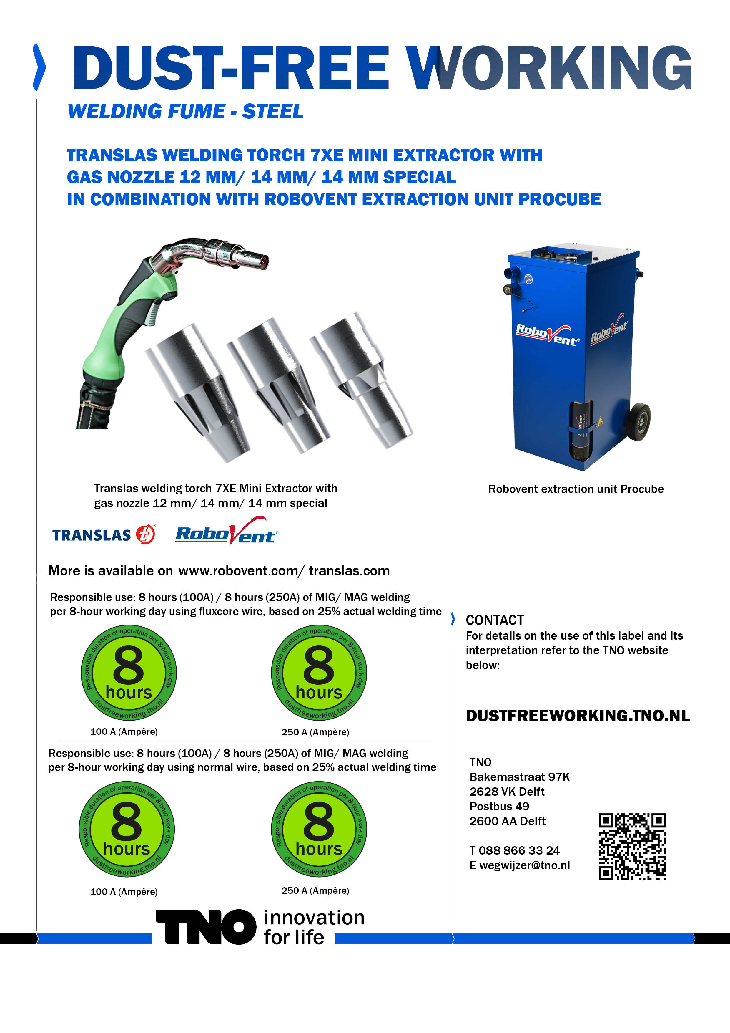 Translas lastoorts Extractor Mini 12 14 14 mm special met RoboVe