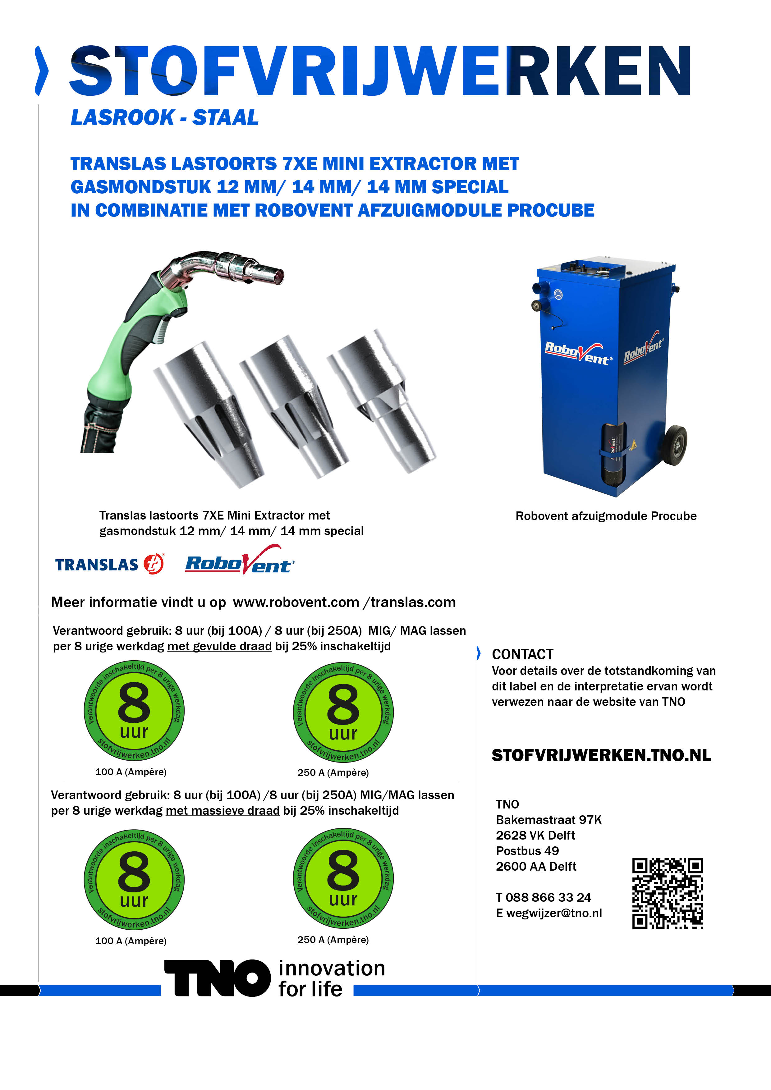 Translas lastoorts Extractor Mini 12 14 14 mm special met RoboVe