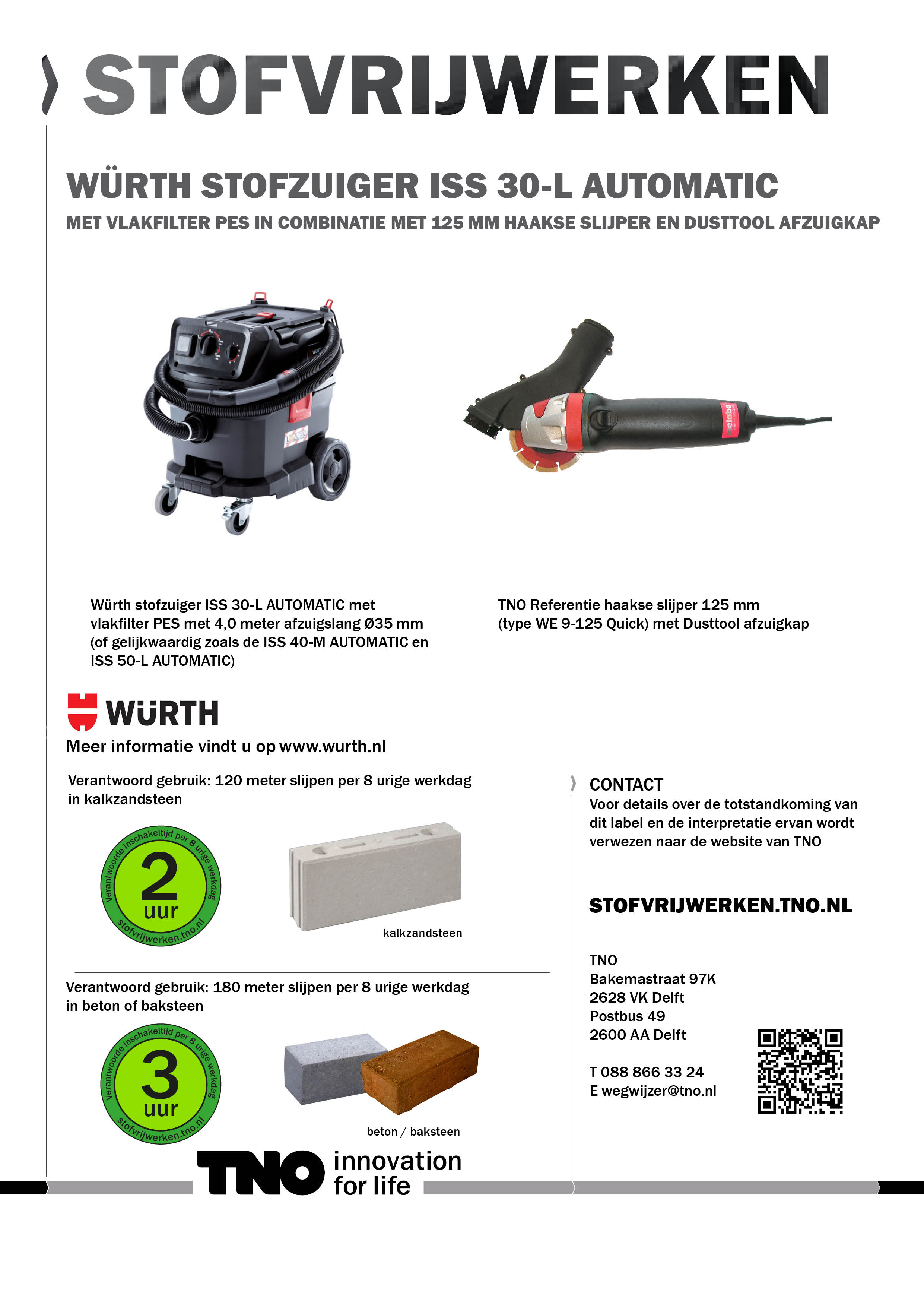 Würth ISS 30-L AUTOMATIC met haakse slijper